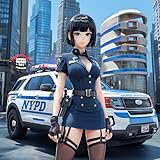 Juego de policías de la ciudad con chicas de anime, simulador de batalla de la ciudad del crimen.