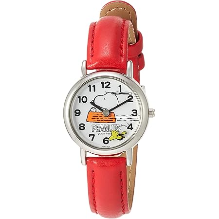 Amazon シチズン Q Q 腕時計 アナログ スヌーピー 防水 革ベルト 秒針円盤 P003 324 レディース レッド レディース 腕時計 腕時計 通販