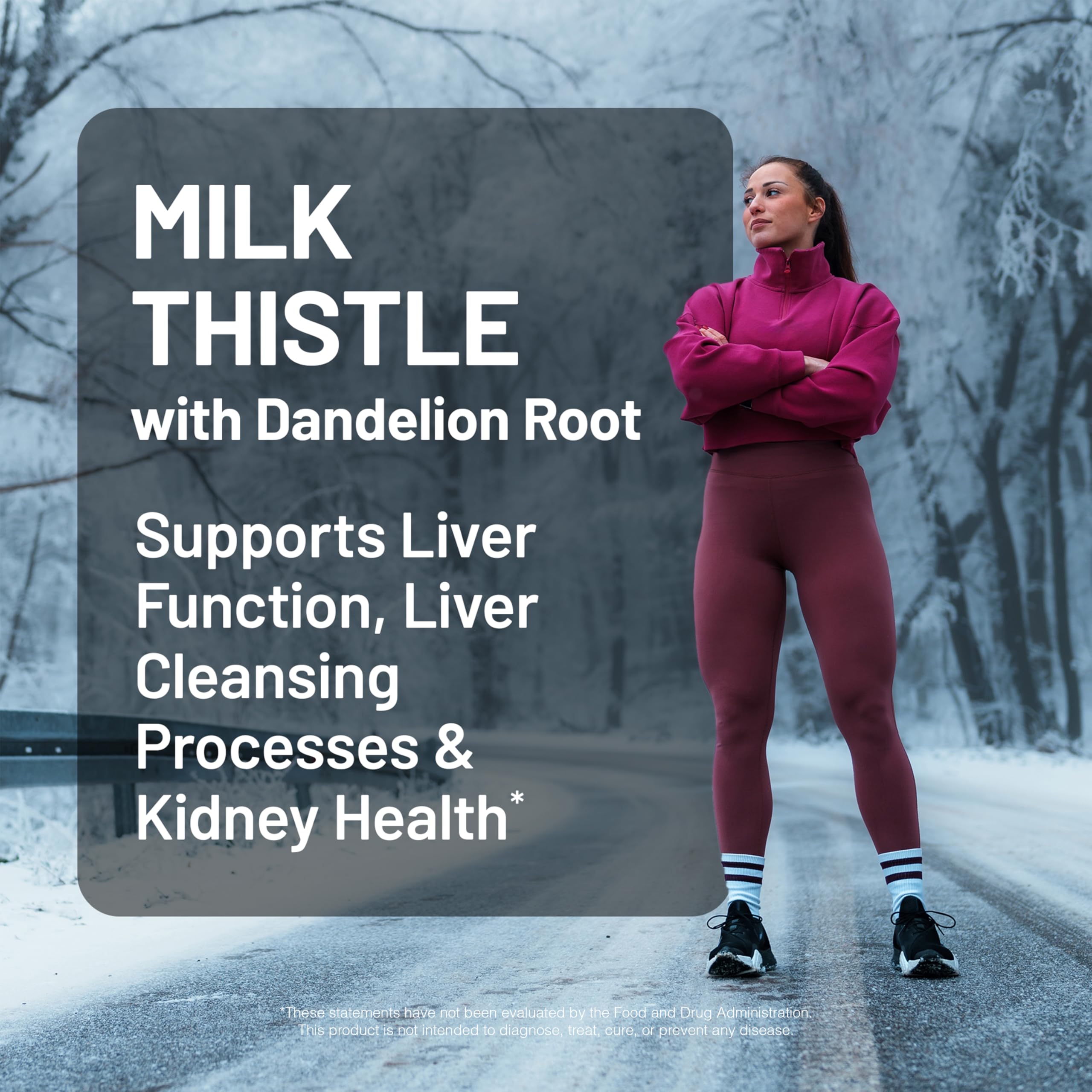 NatureWise Milk Thistle with Dandelion Root - Silymarin - Antioxidant Liver & Kidney Health Support Supplement - Vegan, Non-GMO, Gluten Free - 60 Count[60-Day Supply] — Amazon image 2