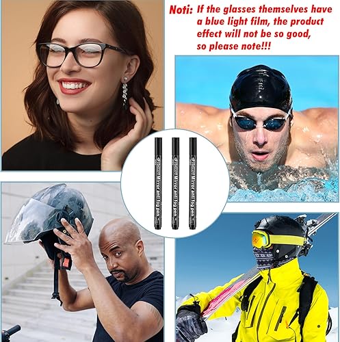 Miniatura 4 de 3 piezas de bolígrafo de pulverización antivaho para gafas de natación, antiempañador, gafas de natación, máscaras de esnórquel, gafas de esquí y