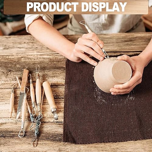 Miniatura 7 de LINPHCEY 40Pcs Clay Sculpting Tools Set Perfect for Polymer Air Dry Modeling Clay Beginners & Professionals Ideal for DIY Pottery & Ceramics Tools