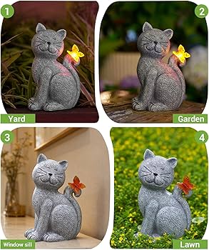 GIGALUMI Statua di Elefante per Giardino Decorazione da Annaffiare Figura di Elefante Alimentata a Energia Solare con Luci LED, Regali per Mamma, Regali di Compleanno per Donna, Decorazione di
