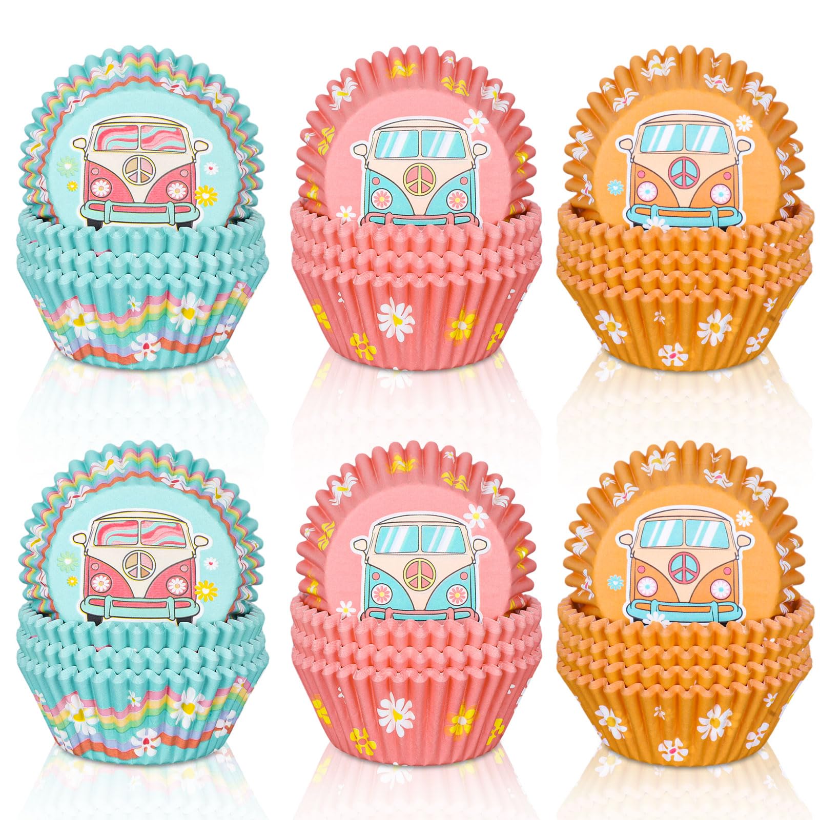 Caissettes à cupcakes en papier Whaline moules muffins anniversaire et mariage