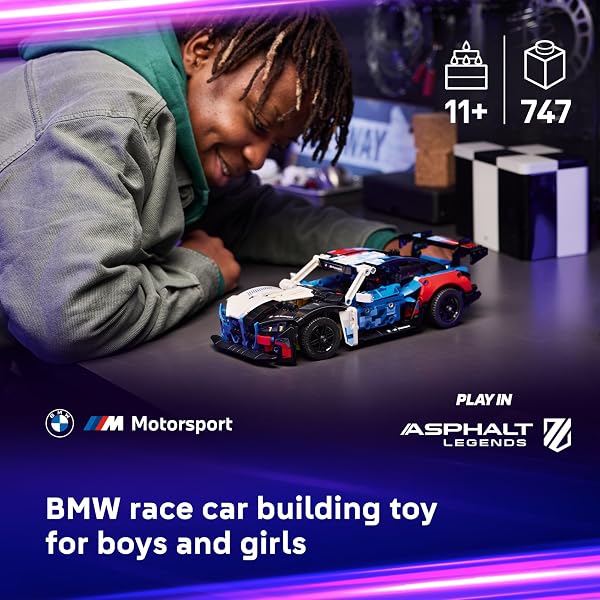 LEGO Technic BMW M4 GT3 EVO Race Car Toy - Building Toy for Boys & Girls, Ages 11+ - Model Car Display Kit for Bedroom Decor - Gift for Birthdays - 42226 - 2