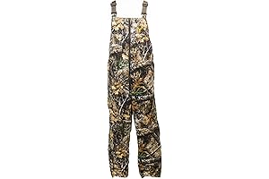 HOT SHOT Men's Insulated Camo Bib: Ultra-Quiet Overalls for Hunting