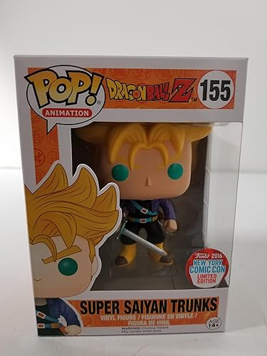 Funko POP! Super Saiyan Trunks Dragonball Z DBZ n.°155 NYCC limitado