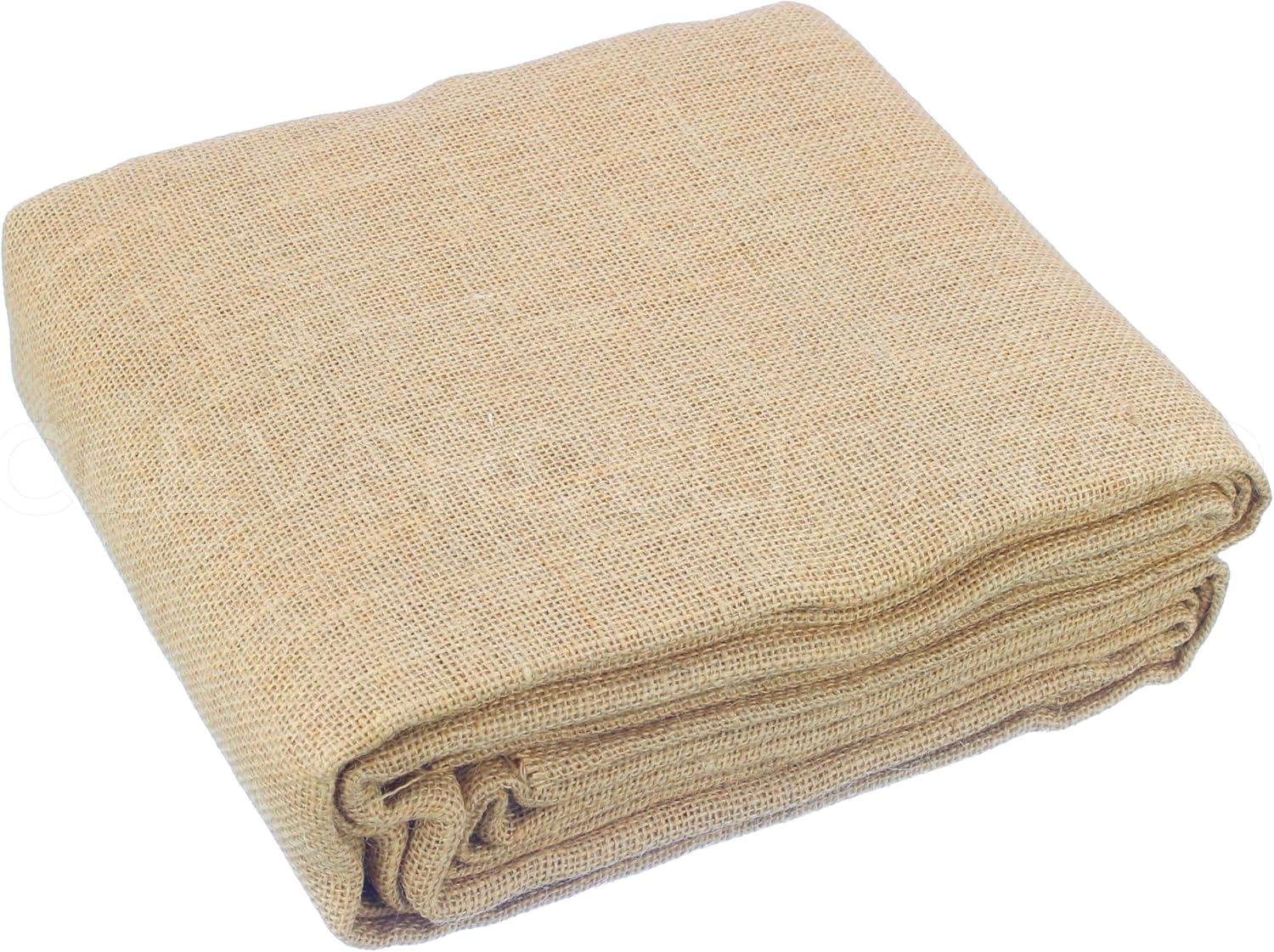 CleverDelights Burlap Fabric - 60 Inch x 5 Yards - Tight Weave Jute Burlap Fabric - 60" x 5Yd