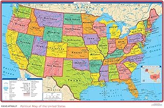 Political U.S./World Desk Map (set of 5)