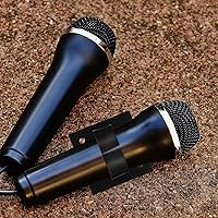 Vista 4 de SUPVOX Soporte de clip de micrófono para micrófono inalámbrico elástico extensible cuadrado clip de bandera de micrófono sin adhesivo se adapta a