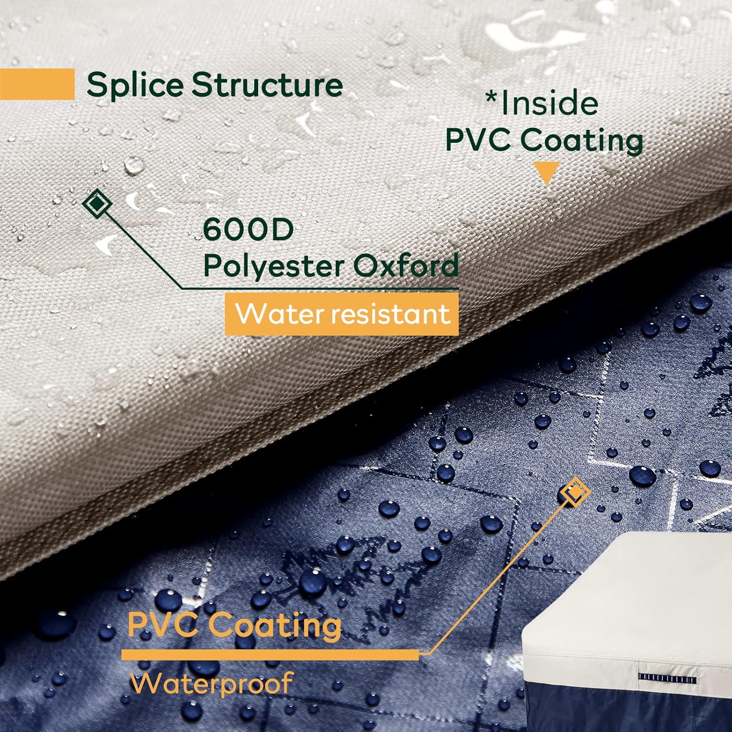 Time Forest Outdoor Chair Covers Patio Loveseat Cover and Coffee Table Cover Furniture Cover Set : Patio, Lawn & Garden