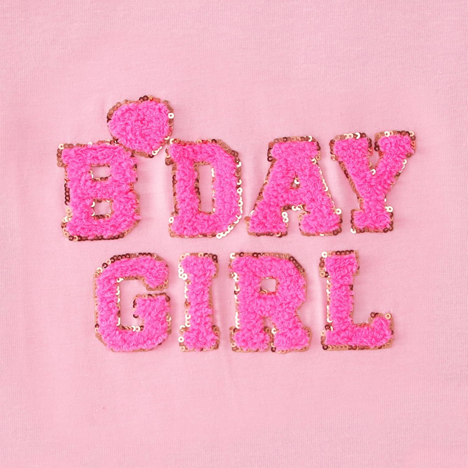 Toddler Baby Girl Birthday Shirt 2nd 3rd 4th 5th 6th Bday Party Tshirt Outfit Sequin Glitter Patch Embroidered Tops - Image 7