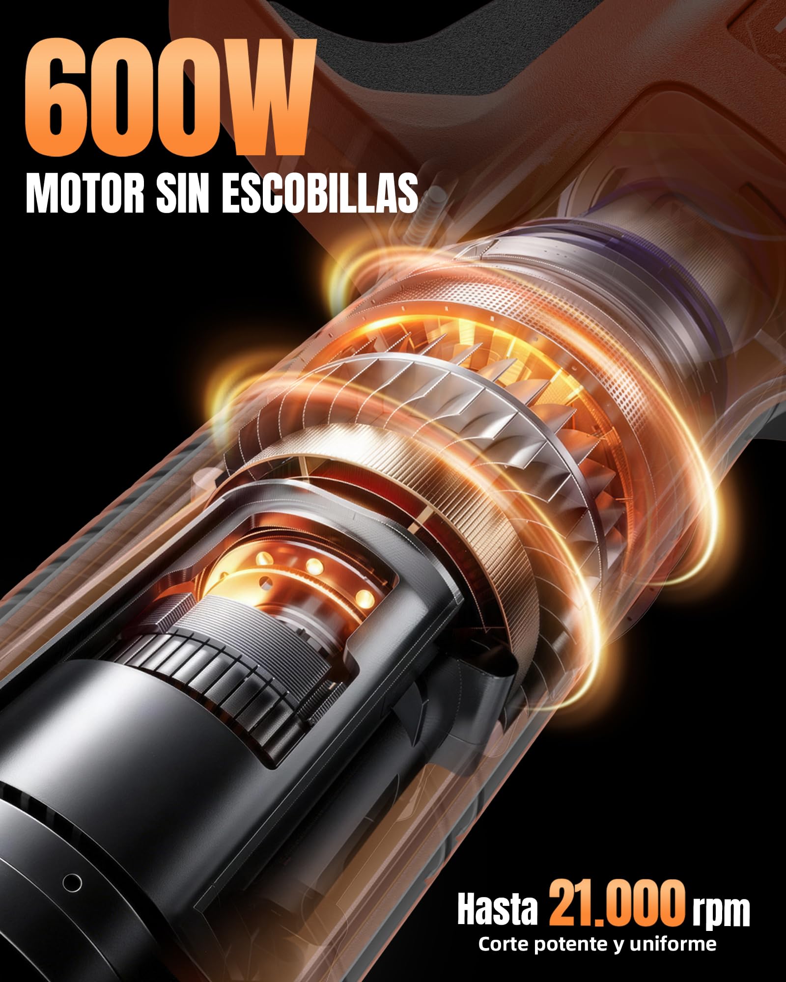 Tijeras de Podar Electricas 40mm con 2 Baterías 2,0 Ah, Motor Brushless 600W, Hoja SK5, Pantalla LED, Doble Seguridad, Mayor Autonomía para Trabajo Continuo Profesionales Eléctricas Tesoura