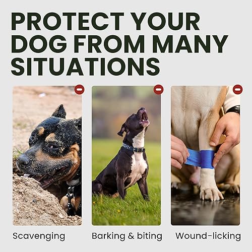 Miniatura 5 de BronzeDog Canasta de alambre para hocico para perro correas de cuero ajustables