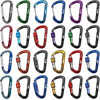 Vista 7 de 12kN (2697 lbs) Heavy Duty Carabiner Clips, for Securing Pets, Outdoor, Camping, Hiking, Hammock, Dog Leash Harness, Keychains