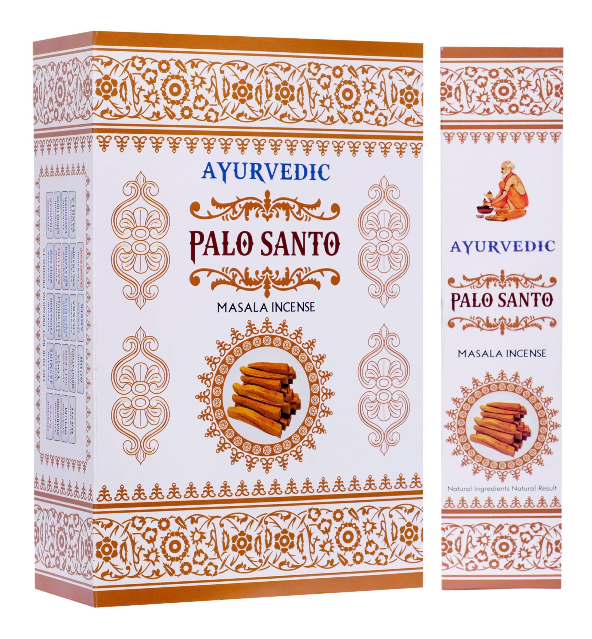 Ayurvedic Palo Santo Tütsü İncense Sticks 12 li Paket (180 adet) - Toptan Ayurve