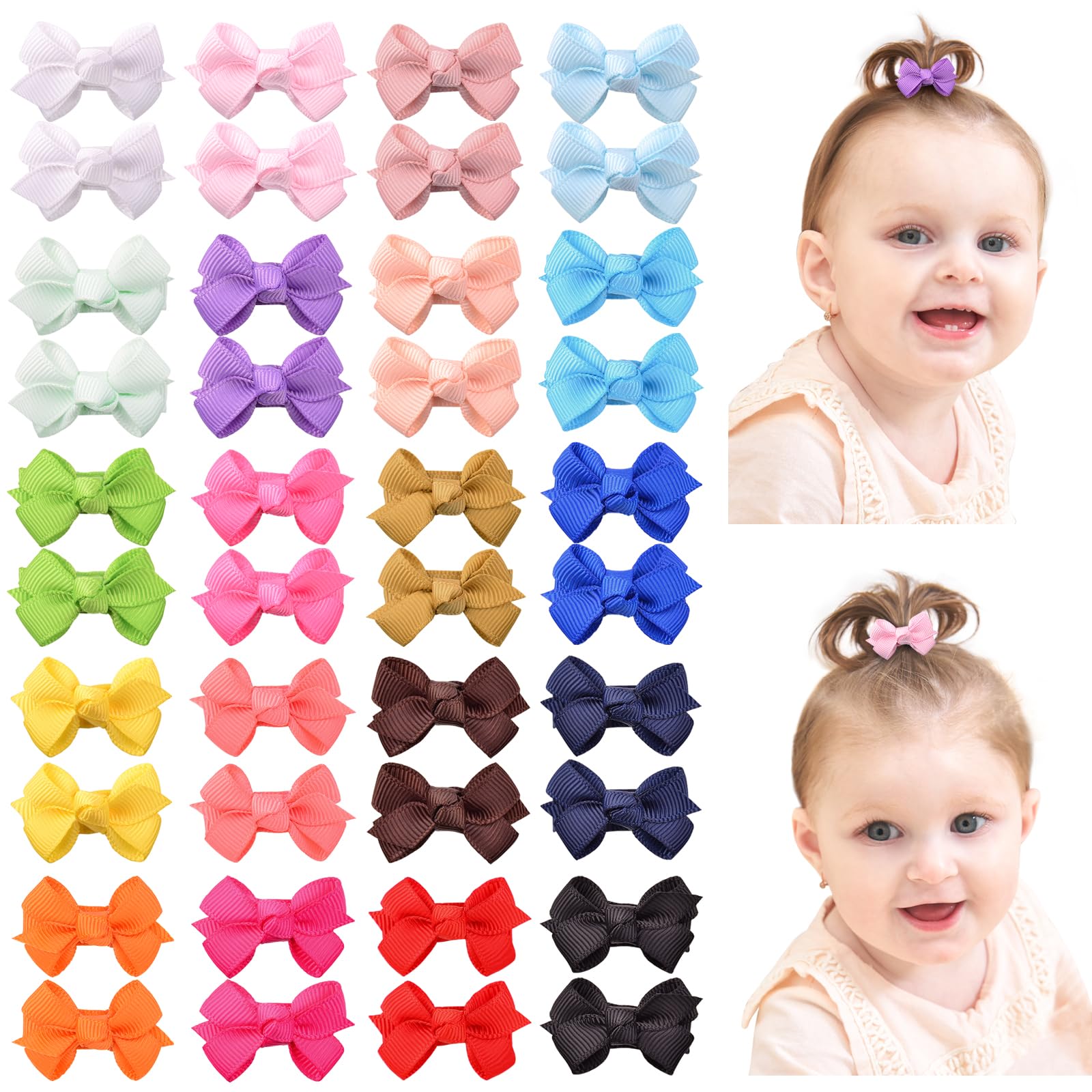 BARRETTE - CHOUCHOUZENATERRA-Lot De 12 Pinces à Cheveux Fleurs 4cm, Petites, Antidérapantes, Pour Cheveux épais/fins - Au Quotidien