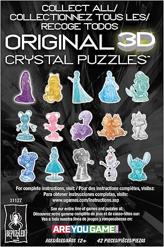 Vista 12 de Bepuzzled, Disney Platinum Marie: Purr-fectly Charming 3D Crystal Puzzle directamente de The Aristocats, a partir de 12 años