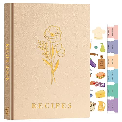 Lanpn Blank Recipe Book Cookbook to Write in Your Own