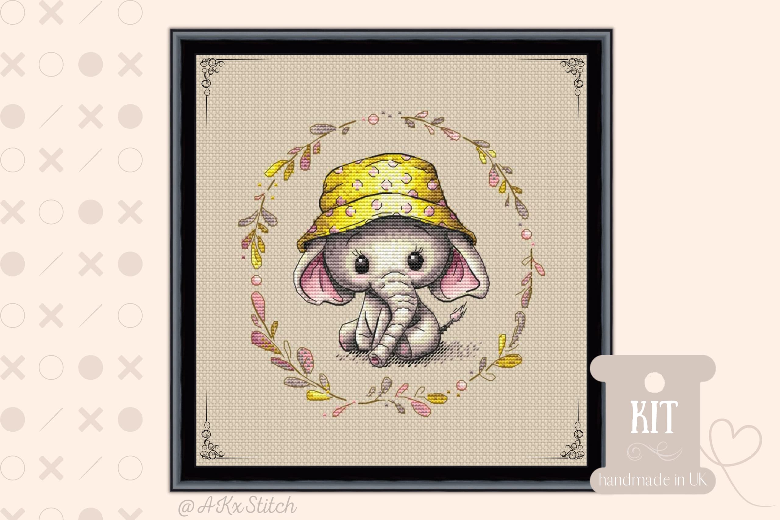 Point De Croix Kit Complet Adulte Éléphant Animal 11CT Point De Croix Pré-imprimé Broderie DIY Enfants Adultes Décoration De La Maison 16x20 Pouces