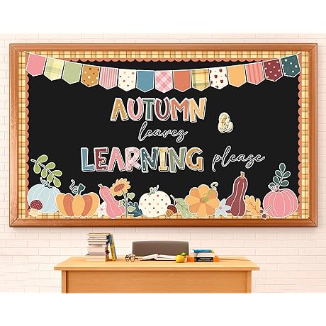 Classroom Fall Harvest, 56 PCS Bulletin Board Decoration Kit