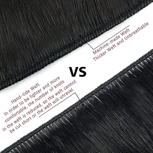 Miniatura 9 de ABH AMAZINGBEAUTY HAIR Extensiones de cabello humano real de 20 pulgadas, cosidas a mano con reflejos, 1.76 onzas, extensiones de cabello sedoso con