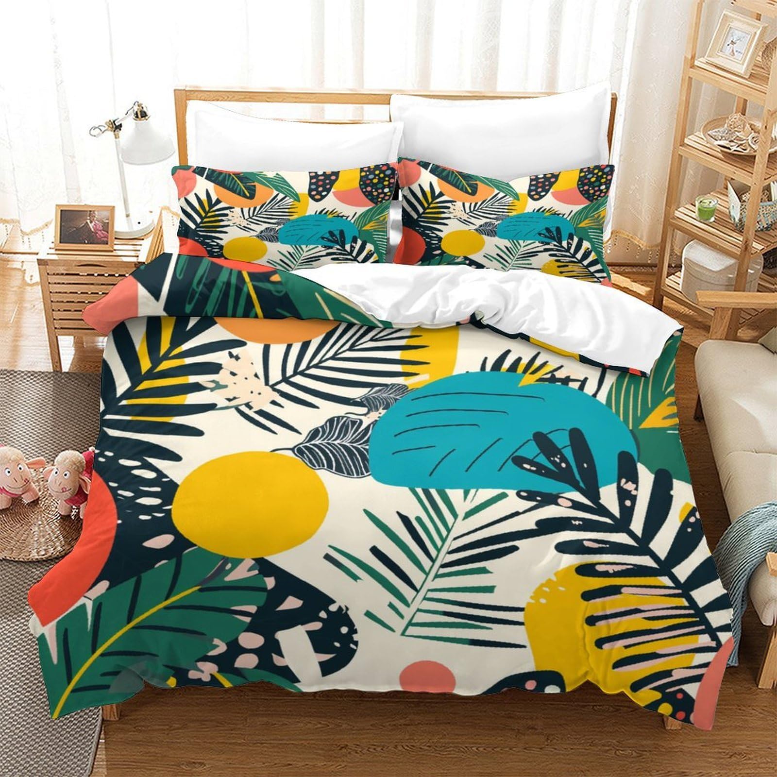 Housse de couette 260x220 Tour Eiffel impression 3D microfibre luxe