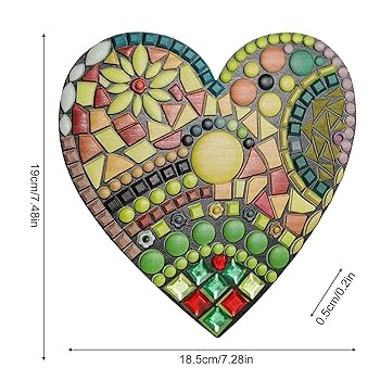 作家様造形作品　カラフルハートモチーフ立体オブジェ　大型　壁掛けアート 作家様造形作品 カラフルハートモチーフ立体オブジェ 大型