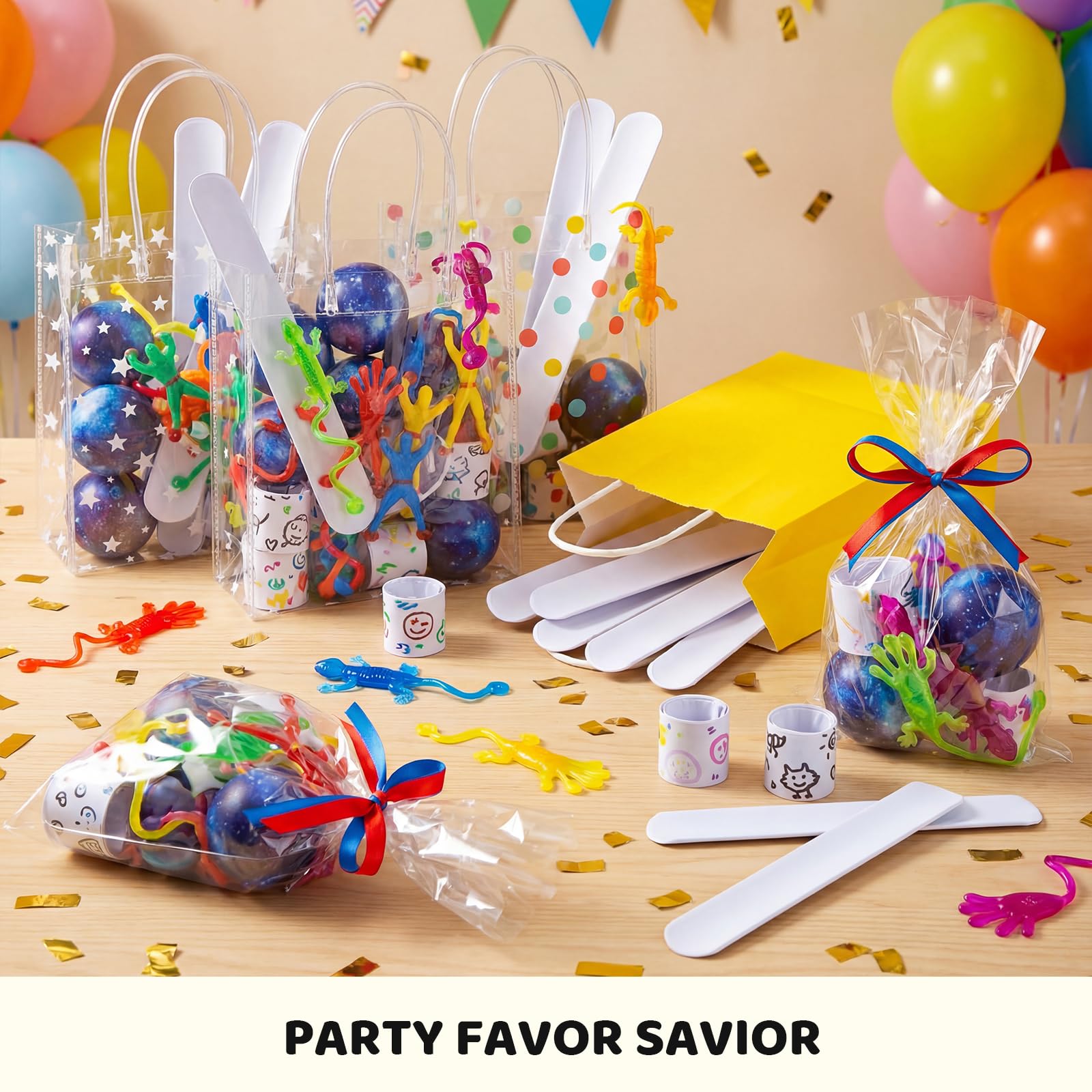 Lahviuu 18 Slap Bracelets Colorés – En PVC Souple Avec Plaque Acier – Pour Anniversaire, Party Favors Et Jeux D'Enfants