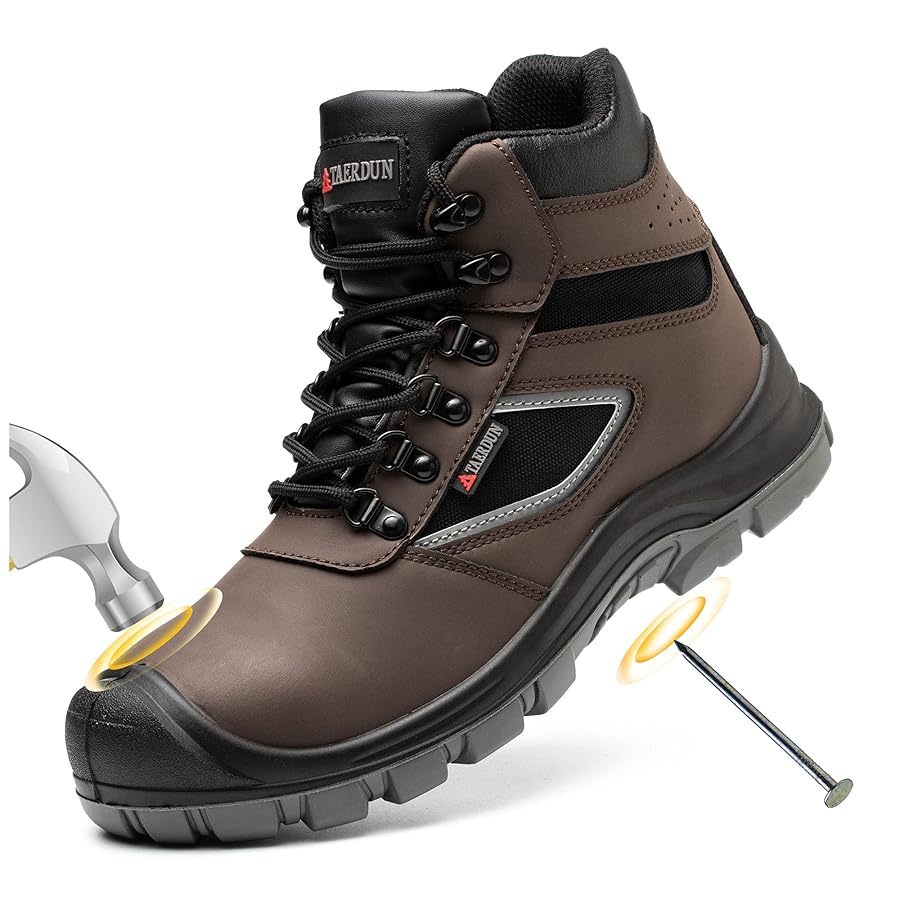 TAERDUN Steel Toe Boots waterproof