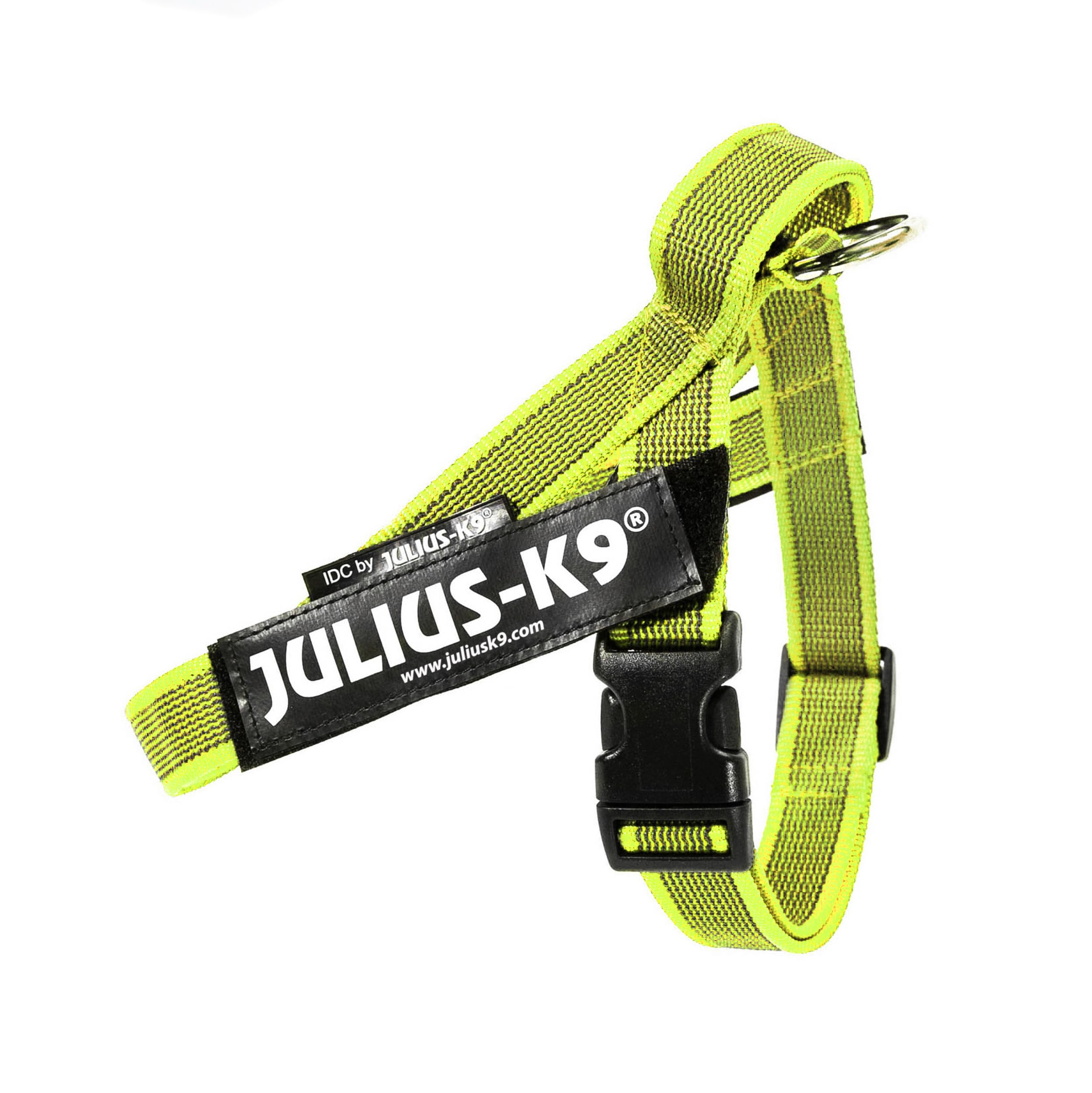 Julius-K9 Color & Gray IDC Leash Harness, Size: S/Mini, Neon-Grey