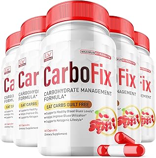 LIVORKA 5 Pack - Carbofix Pills, 60 Pills Pero Bottle for 30 Days
