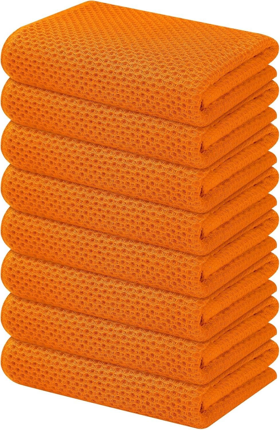 Kitinjoy 100 Cotton Waffle Weave Kitchen Towels, 8Pack