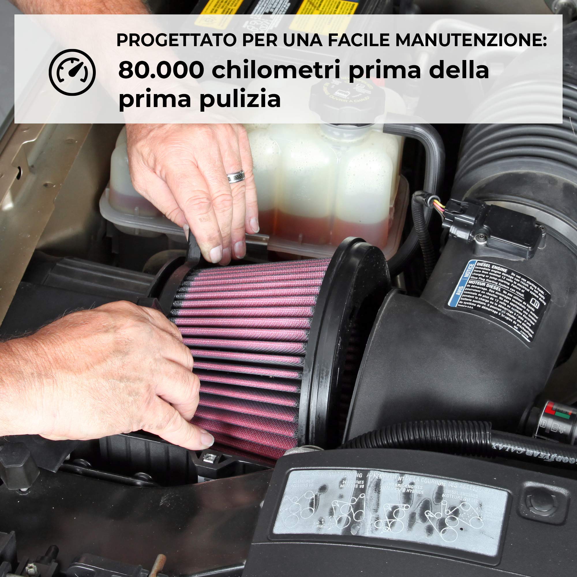 K&N E-3120 Filtri Aria Sostitutivi Auto, Lavabile e Riutilizzabile