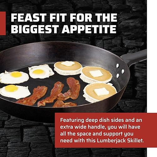 Miniatura 2 de Camp Chef Sartén de leñador, grande, antiadherente, perfecta para acampar y cocinar al aire libre, 20 pulgadas
