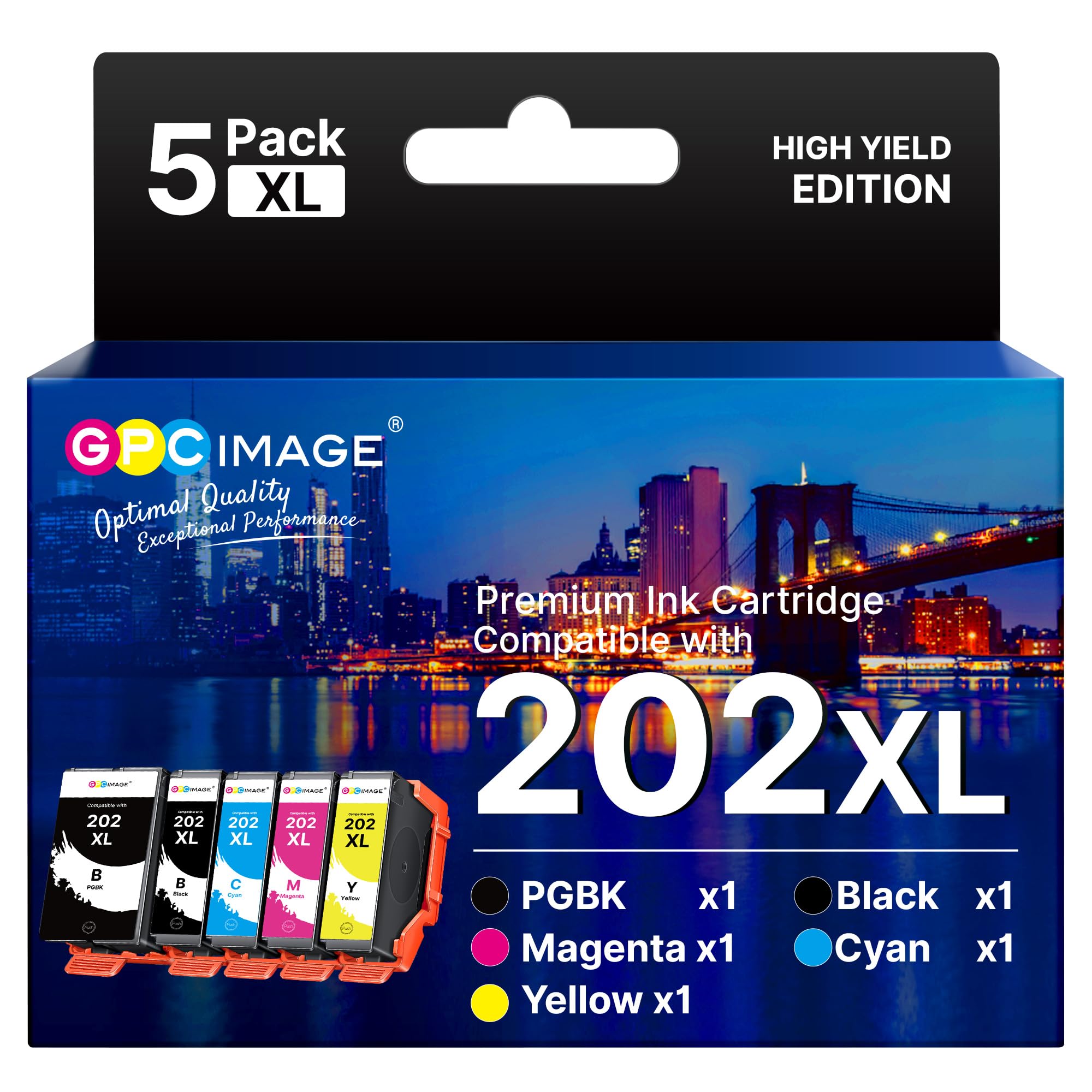 GPC IMAGE 219X Toner Set Kompatible für HP Color LaserJet Pro 3302fdwg (mit Chip), 219X W2190X Toner für 3202DW 3302SDWG 3302FDNG 3302FDW 3302SDW (Schwarz Cyan Magenta Gelb 4er-Pack)