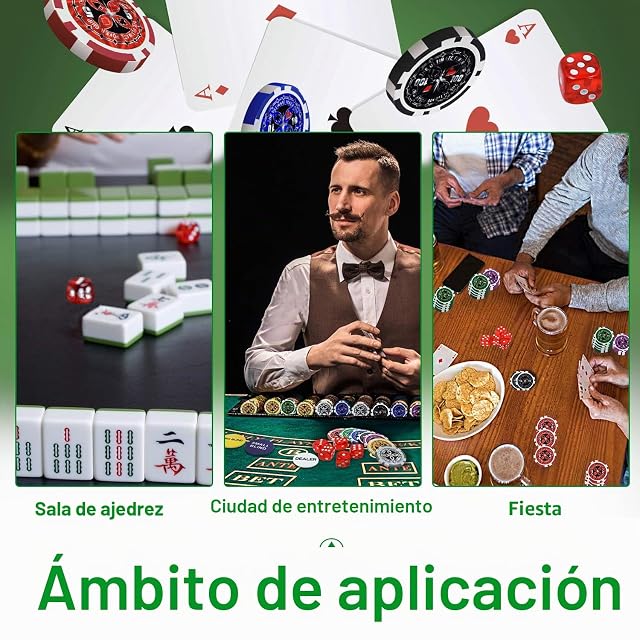 Foto 7 de 8 de UISEBRT Set de póker con maletín 500 fichas