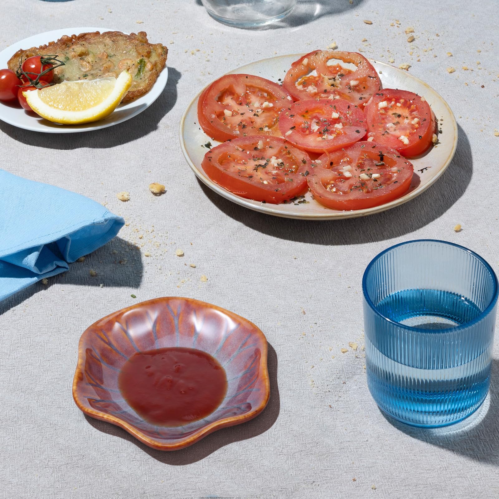 TOYANDONA Set 6 Pezzi Ciotole Giapponesi per Salsa di Soia in Ceramica Smaltata, Piccole Ciotole da Portata Colorate, Resistenti al Calore, per Sushi, Barbecue e Pasti in Famiglia