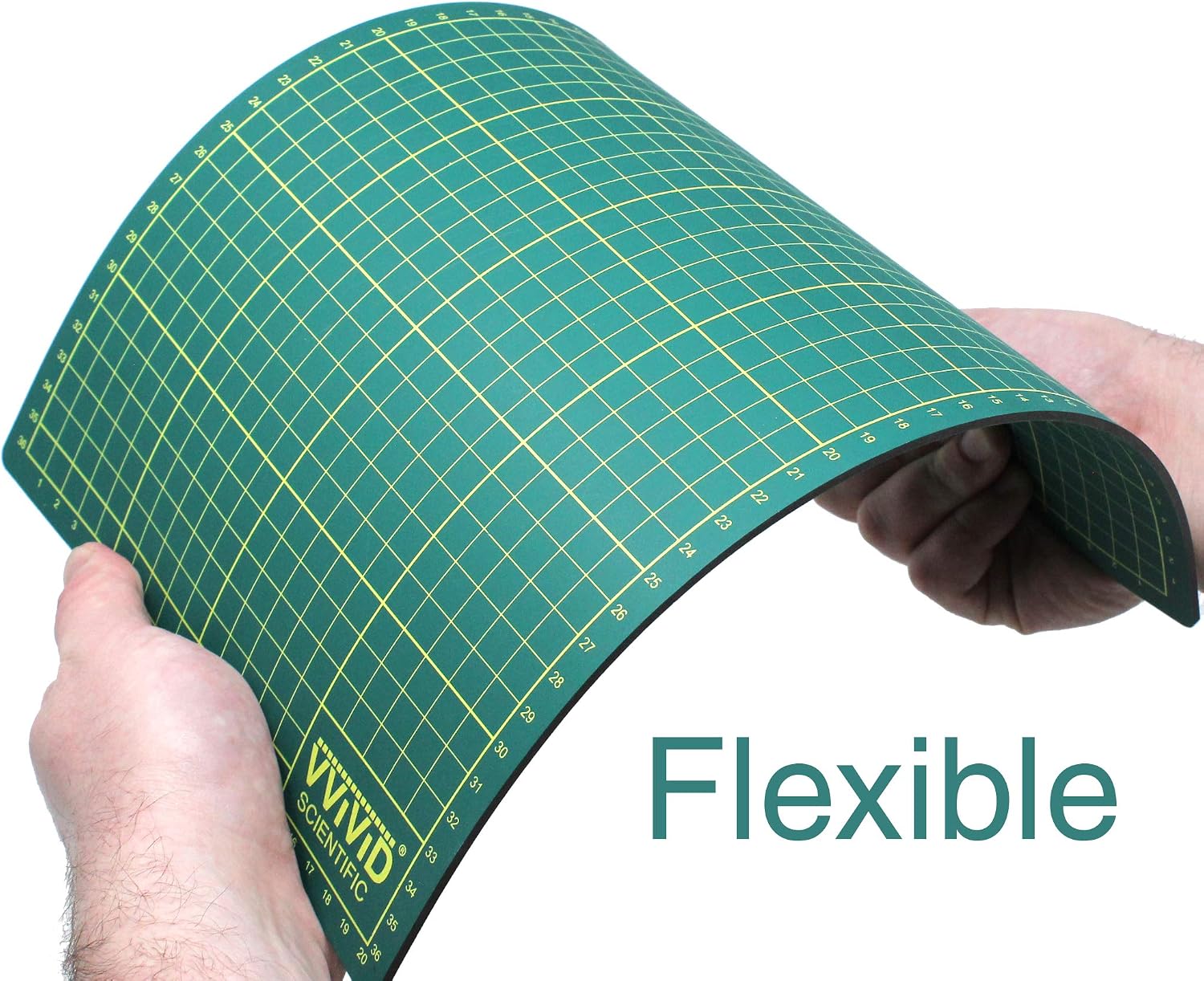 VViViD Reversible Self-Healing Gridded Ruled Green Cutting Mat For Craft Cutting (14" x 8.25")