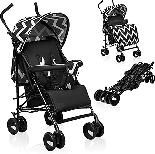 Lionelo ELIA Lightweight Stroller for Toddlers from 6 Months to 3 Years, Compact & Foldable Travel Pushchair with XXL Sunshade, 5-Point Safety Harness, Shock-Absorbent Wheels & Large Shopping Basket