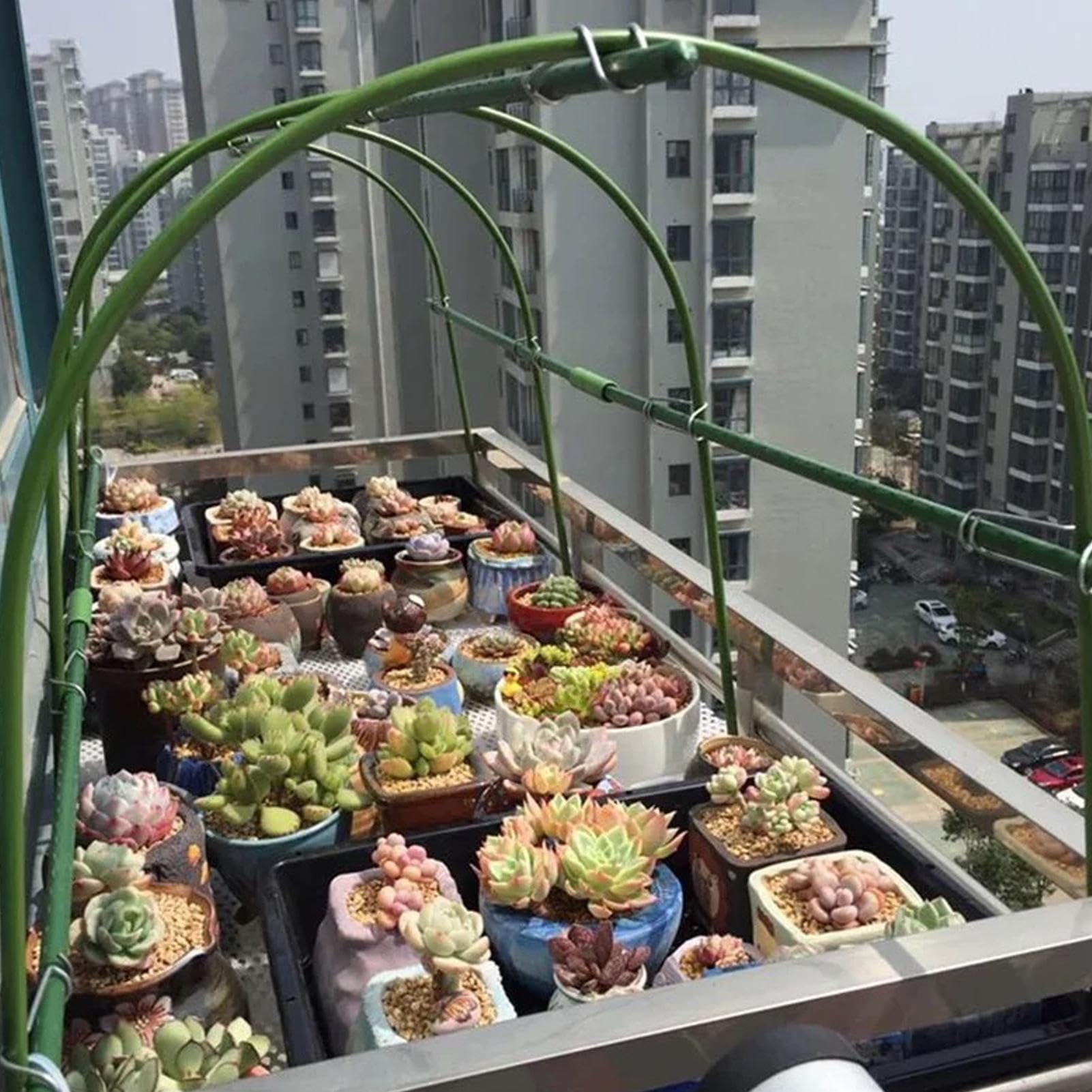 para Parterres Elevados Túneles De Cultivo para Huertos | 10 Piezas Soportes para Cuidado de Plantas Germinación Protección contra Heladas Interior Exterior Endurecimiento de