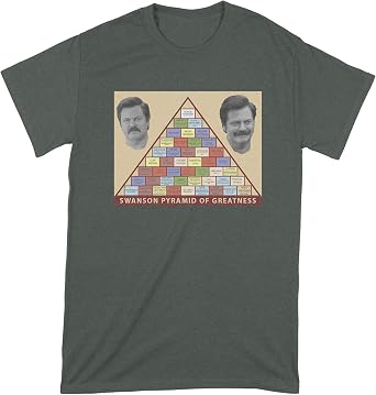 Ron Swanson Pyramid of Greatness Tshirt Ron Swanson Shirt