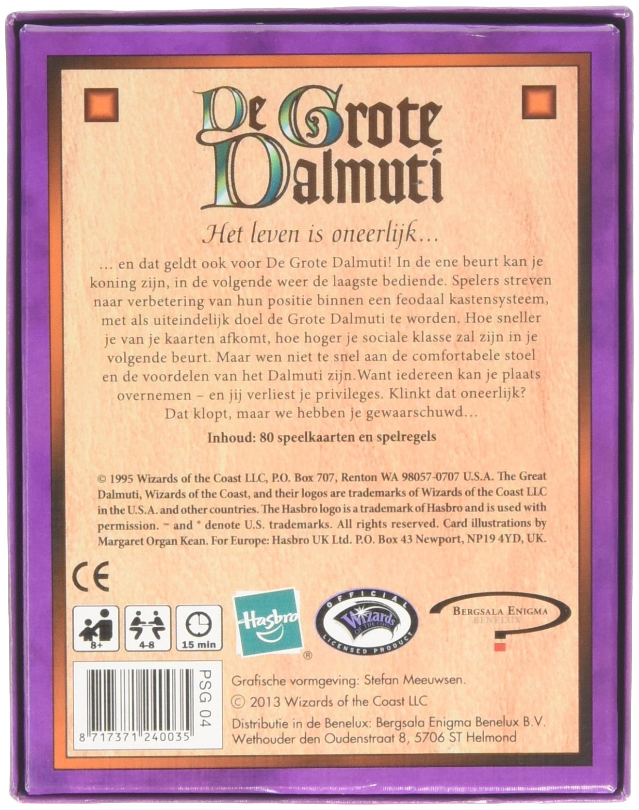 PS-Games De Grote Dalmuti Board Game – Versión neerlandesa