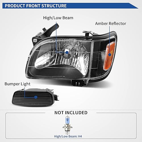 Miniatura 10 de oEdRo Switchback - Faros delanteros LED DRL compatibles con Dodge Ram 150003 04 05 2002 2003 2004 2005 Dodge Ram 2500 3500 Pickup carcasa negra