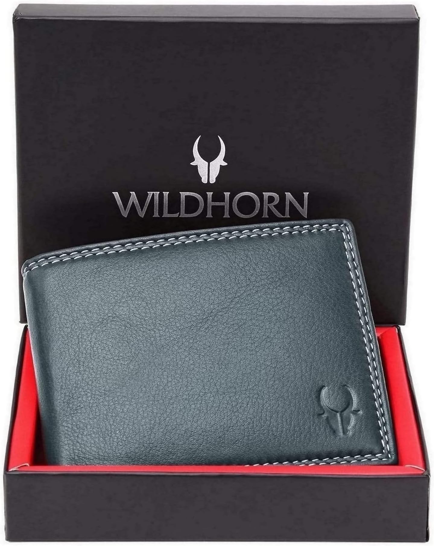 WildHorn® RFID Protected Genuine Leather Wallet for Men's