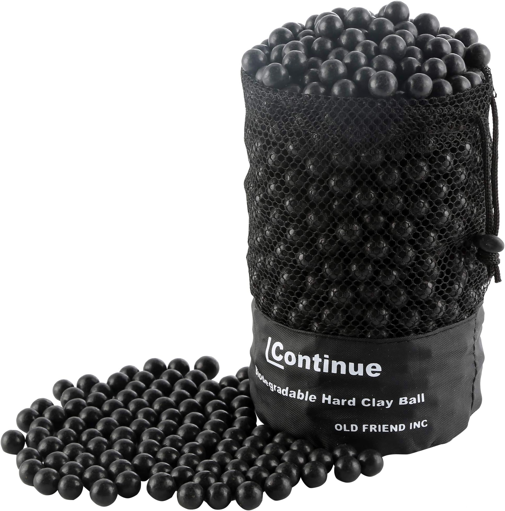 1500 Pieces Diameter 3/8" Slingshot Ammo Biodegradable Hard Clay Ball.