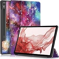 Vista 10 de Funda para Galaxy Tab S9 de 11 pulgadas, versión 2023, ligera, delgada, cubierta de soporte para SM-X710/716B/718U con función de apagado