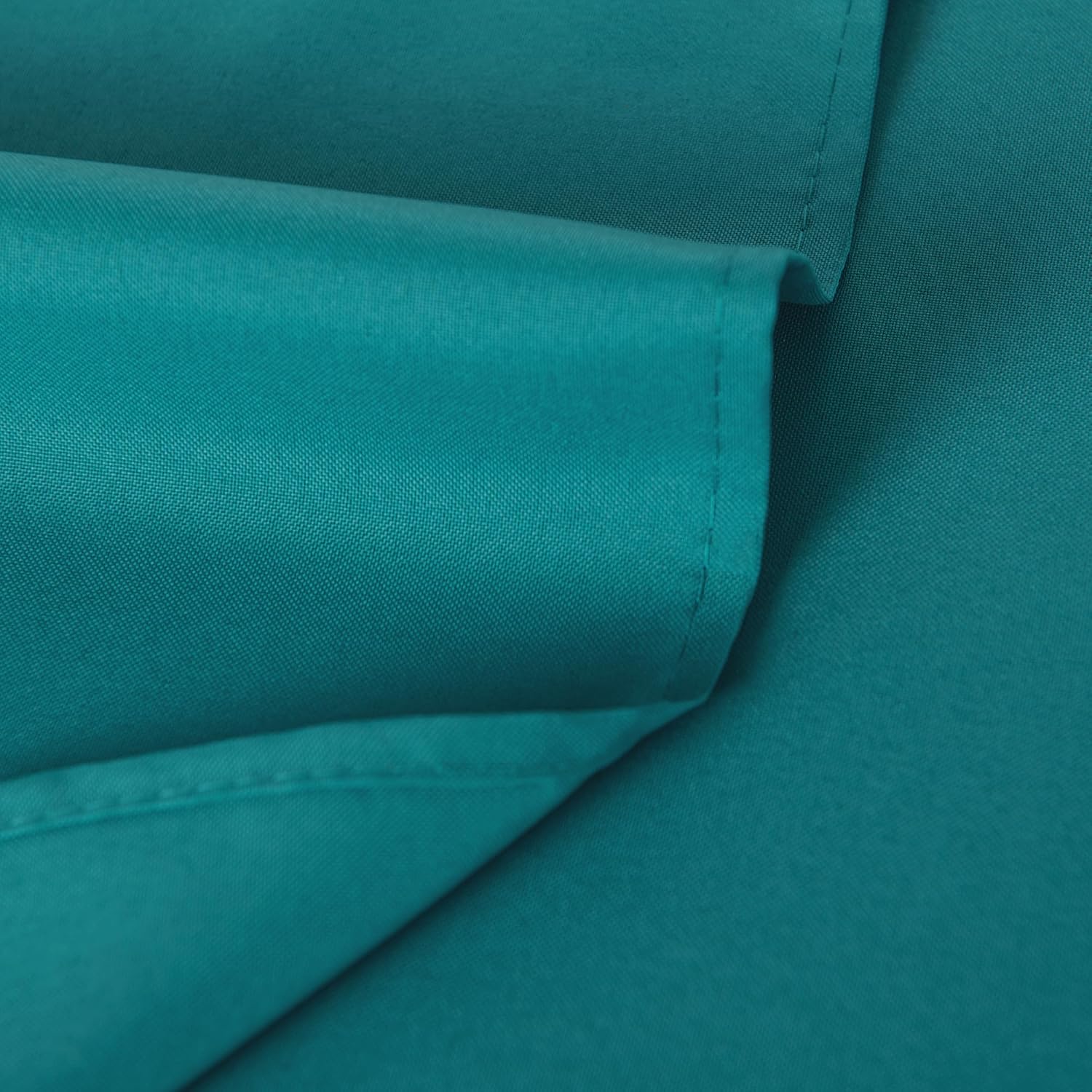 DWCN Cloth Napkins Set of 6, 18 x 18 Inch Washable Polyester Dinner Napkins with Hemmed Edges for Lunch, Restaurant, Party, Wedding, Hotel, Banquet, Business Events-Turquoise