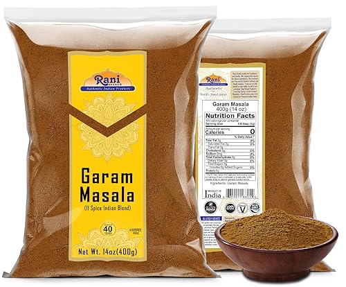 Vista 64 de Rani Garam Masala Mezcla de 11 especias indias de 3.5 onzas (3.53 oz) Caja de especias ~ Todo natural, sin sal Vegano Sin colores Apto