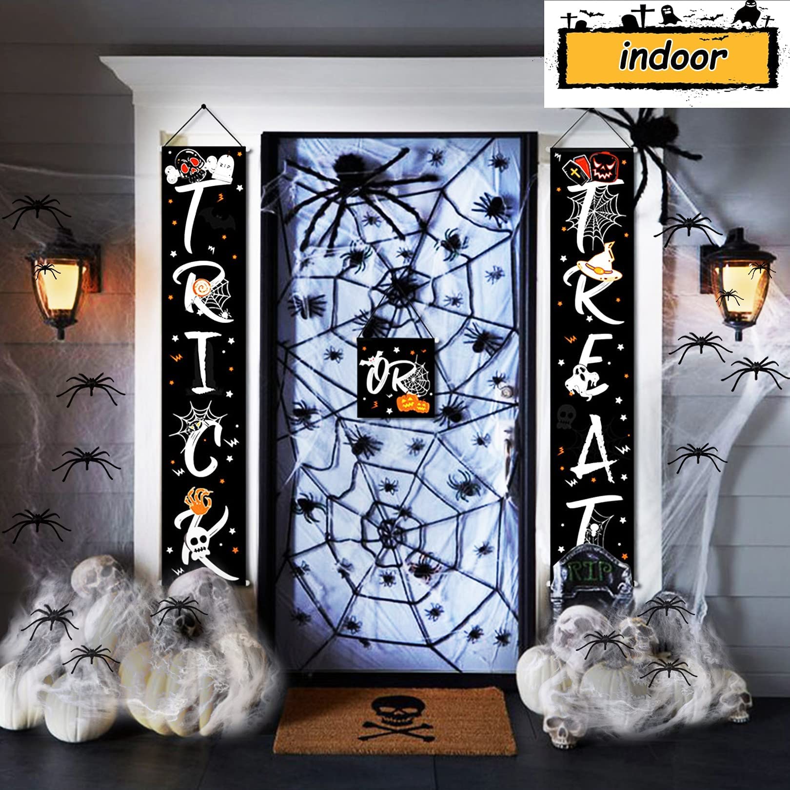 Halloween Spinnennetz Mit 60 G Viskose & 30 Plastikspinnen – Dehnbar Für Bis Zu 300 M², Indoor & Outdoor Deko