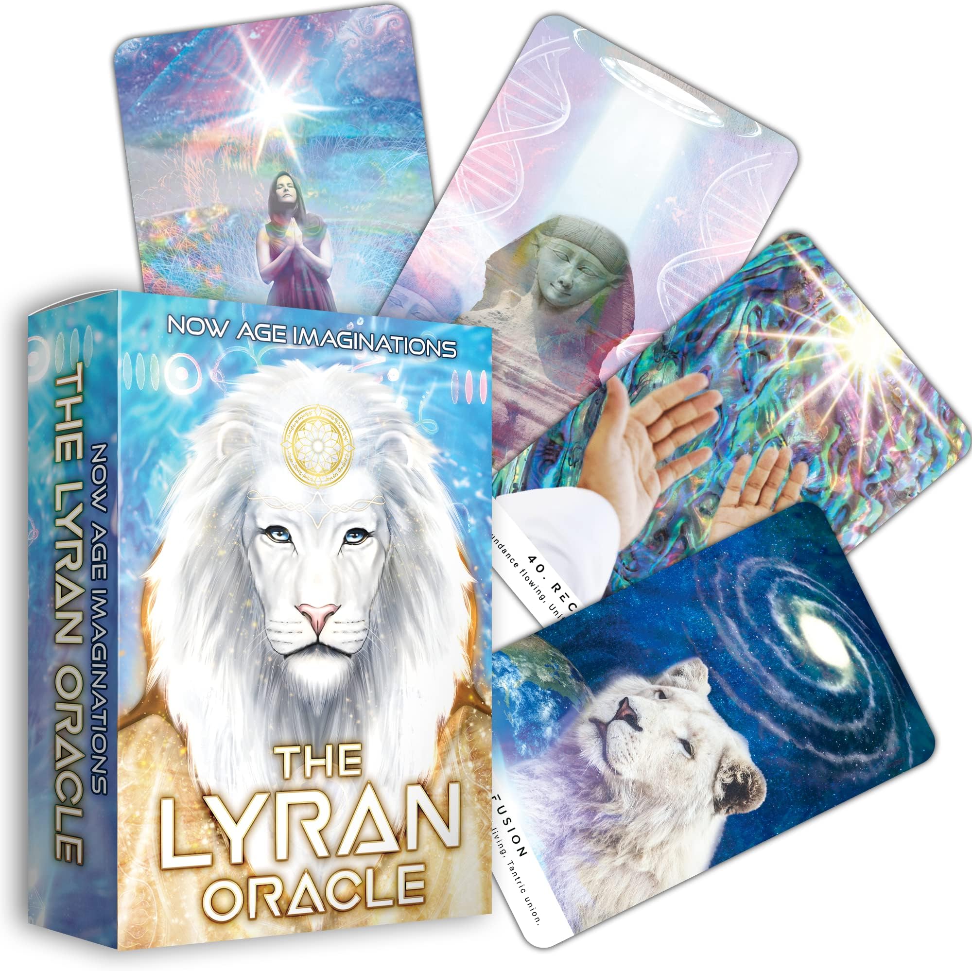 The Lyran Oracle StarSeed Book & Deck - Stunning 44 Oracle Cards with The Cosmic Messages from The White Lions of Lyra